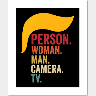 Person Woman Man Camera TV Posters and Art